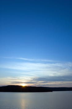 Sunset on McIntosh Lake in Algonquin Park