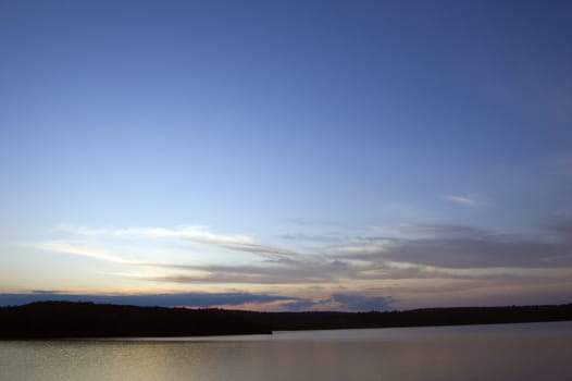 Sunset on White Throut Lake in Algonquin Park
