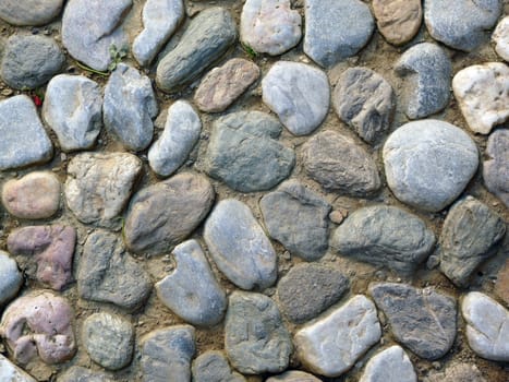 background texture image of pebbles arranged randomy