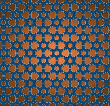 pattern or texture blue and orange gear wheels