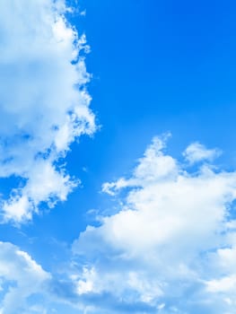 An image of a bright blue sky background