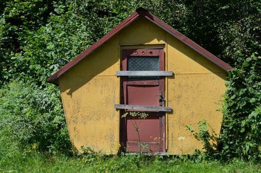 old wooden cabin