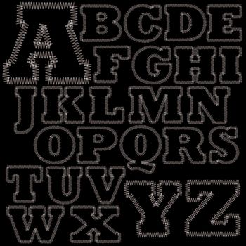 Set of Stitches Alphabet A-Z