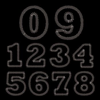 Set of Stitches Numbers 0-9