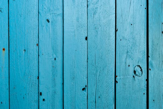 old blue wooden fence background