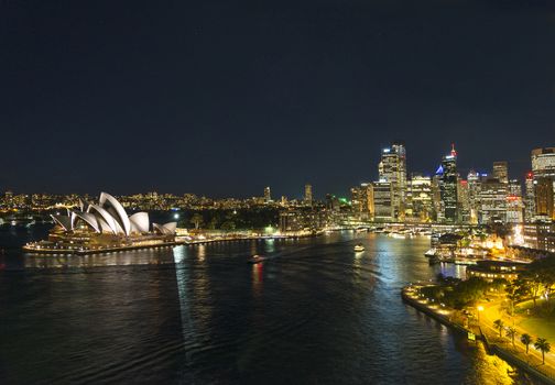 sydney harbour skyline in australia