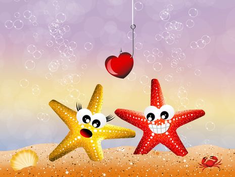 Starfish in love