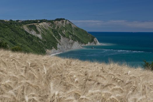 The bay of Portonovo in the Conero Riviera, Italy