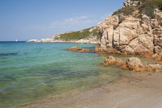 The cliffs and the color of the sea in La Marmorata, near Santa Teresa di Gallura