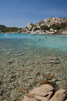 The coastline of Spargi, island in the archipelago of La Maddalena, Sardinia, Italy