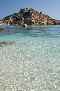 The coastline of Spargi, island in the archipelago of La Maddalena, Sardinia, Italy