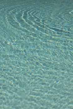 Reflection over water in a swimming pool