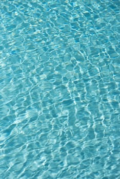 Reflection over water in a swimming pool