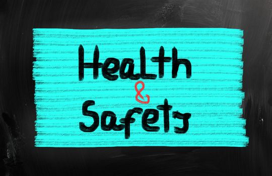 Health concept handwritten with chalk on a blackboard.