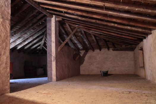 and abandoned and old attic