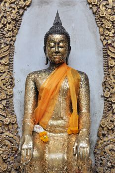 closed up buddha statue in Thailand