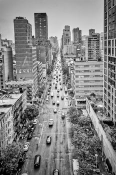 Aerial View of the 1st Avenue, Manhattan