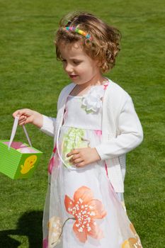 Egg hunt is a game during which decorated eggs, real hard-boiled ones or artificial, filled with or made of chocolate  candies, of various sizes, are hidden in various places for children to find.