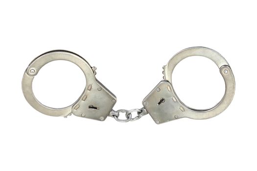 Handcuffs Isolated on the White Background