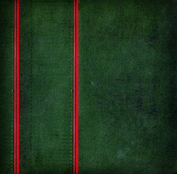 Vintage Green Texture with two red vertical strips