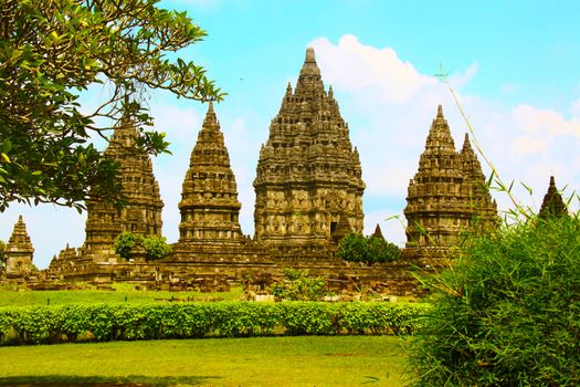 Purnapugar Wisnu hindu temple in Candi, Java Indonesia. One of the oldest hindu temples in Indonesia