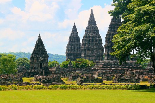 Purnapugar Wisnu hindu temple in Candi, Java Indonesia. One of the oldest hindu temples in Indonesia