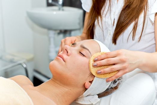 Healthcare treatment at the spa salon