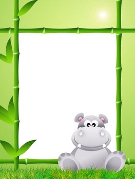 Hippo cartoon and bamboo frame







Hippo cartoon