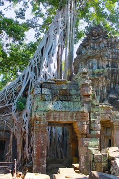 Banteay Kdei or Citadel of Chambers is a Buddhist temple in Angkor, Cambodia