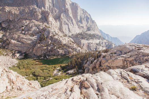 Mount Whitney Trail is a trail that climbs Mount Whitney. It starts at Whitney Portal, 13 miles (21 km) west of the town of Lone Pine, California.