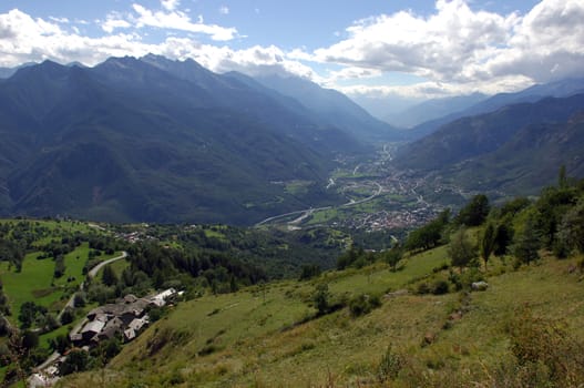 part of the valley in Aosta Valley