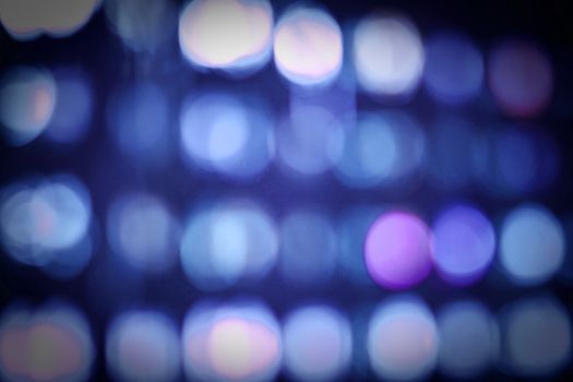 Abstract blue bokeh background