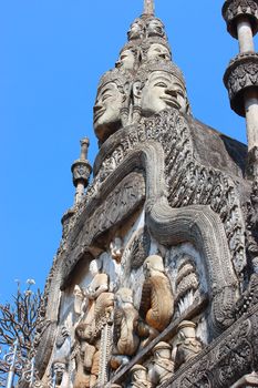 The Preah Prom Rath Wat buddist temple in Siam Reap, Cambodia