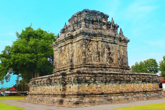 Ancient hindu temple near Yogjakarta in Java, Indonesia