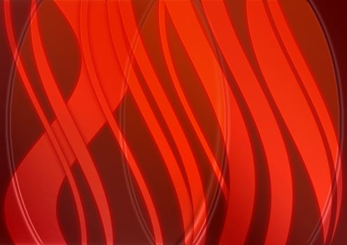 simple abstract background of red curve lines