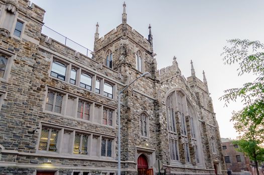 NEW YORK - MAY 29: The Abyssinian Baptist Church, New York on May 29, 2013. Located in the Harlem neighborhood, It has served as a space for African American spirituality, politics and community