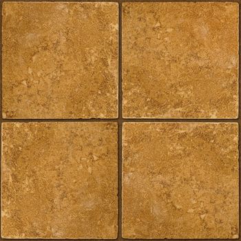 Four ceramic brown stone tiles seamlessly tileable