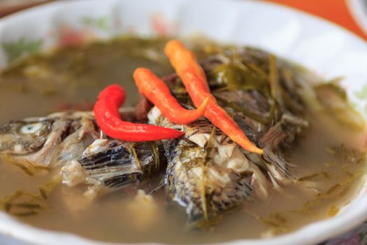 The hot and famous Tom Yum (fish) of Thailand.