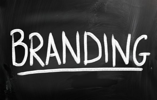 Advertising Concept Handwritten With Chalk On a Blackboard