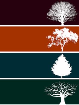 Tree Vector Banner