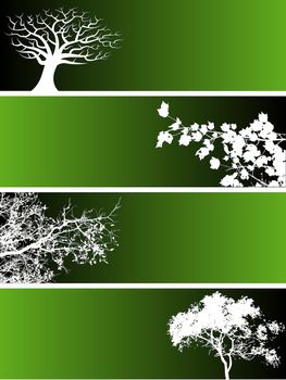 Tree Vector Banner