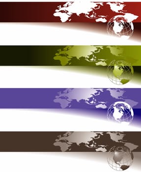 Globe Banner for Web or Print