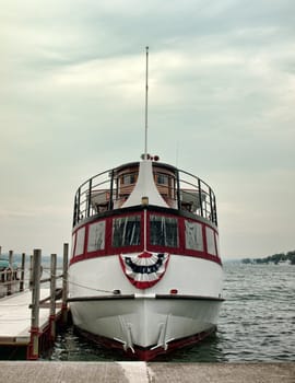 bow of an old restored ship