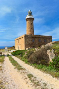 lighthouse in San pietro island, Carloforte, south west sardinia, Italy