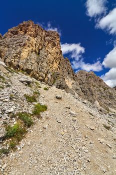 summer view of Gran Cir mount, Trentino  alto Adige, Italy