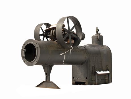 steam engine with white background