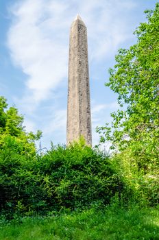 Famous Obelisk called Cleopatra's Needle in Central Park, New York