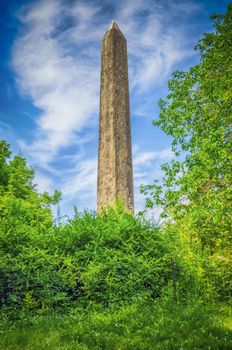 Famous Obelisk called Cleopatra's Needle in Central Park, New York