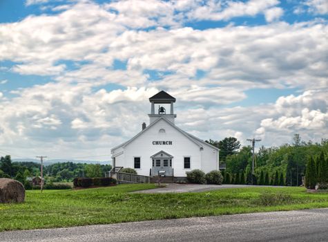 simple church in the countryside