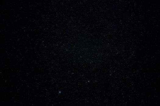 A wide field astrophotographic image showing real stars